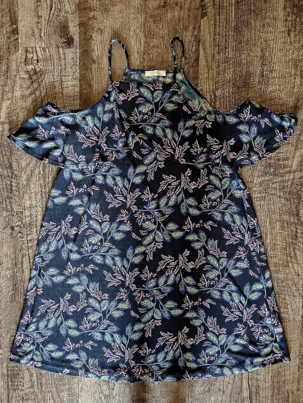 NWOT Pretty Boutique Dress Lush Teal & Pink Size L/XL